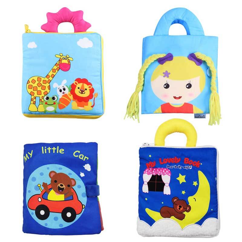Children's soft fabric activity book, a durable and engaging early education toy for infants