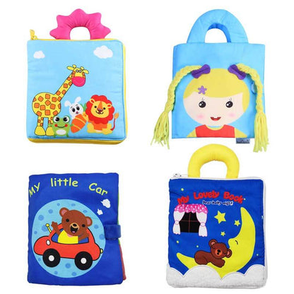 Children's soft fabric activity book, a durable and engaging early education toy for infants