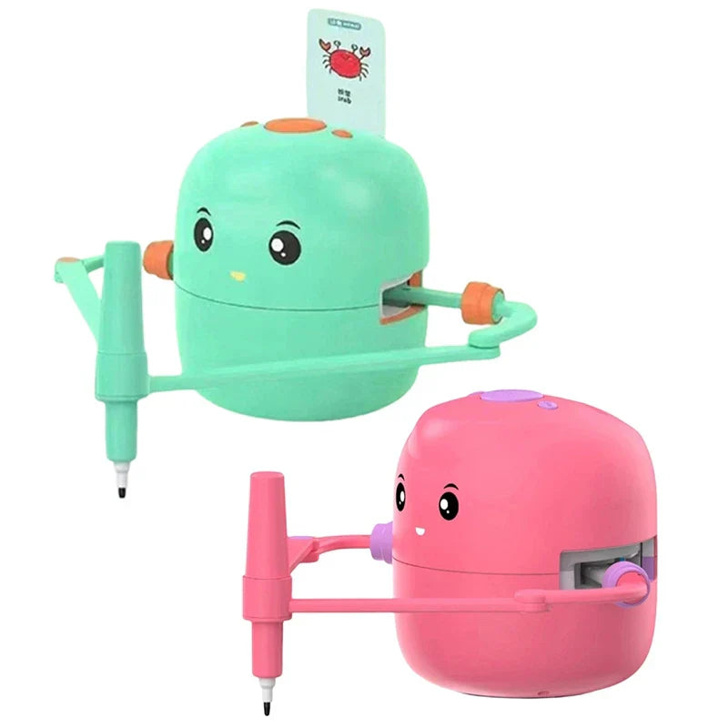Robotics drawing toy for children, enhancing fine motor skills and letter tracing.