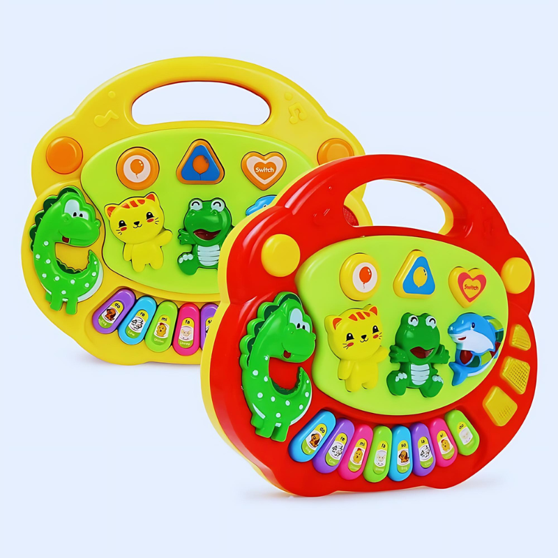 Children's interactive musical piano toy with colorful keys, an engaging educational toy for toddlers and preschoolers.