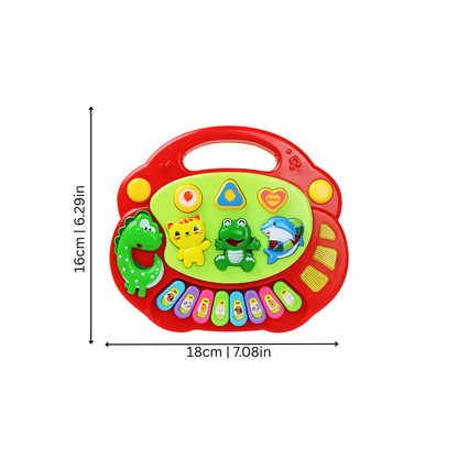 Kids' piano toy, a fun sensory play instrument designed for young children to learn music and develop motor skills.