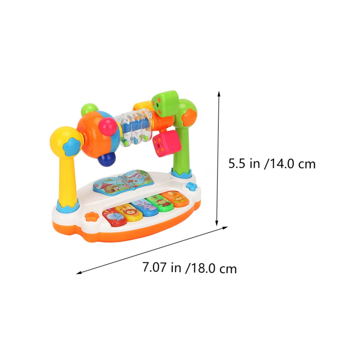 Toddler's interactive musical piano, rotational, ideal preschool educational toy