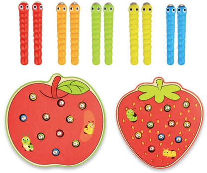 Toddler wooden magnetic toy, helps develop fine motor skills and hand-eye coordination