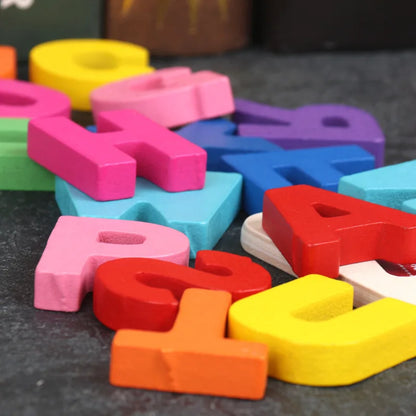 Durable wooden alphabet & number puzzle, educational toy for home or classroom use