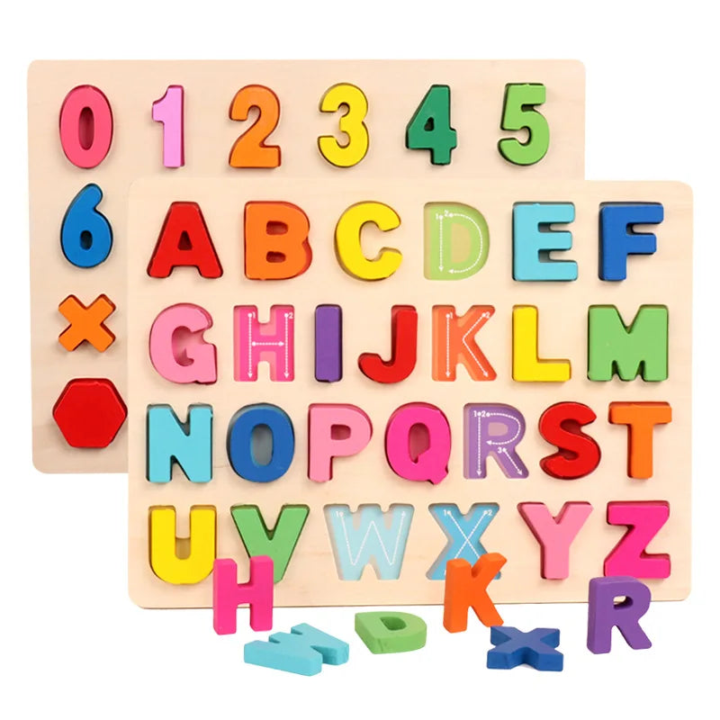 Montessori wooden puzzle board for children, enhancing fine motor skills & cognitive development