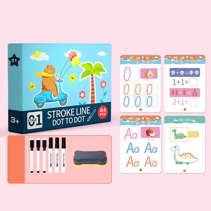 Learning alphabet toy, reusable drawing book for children's preschool education