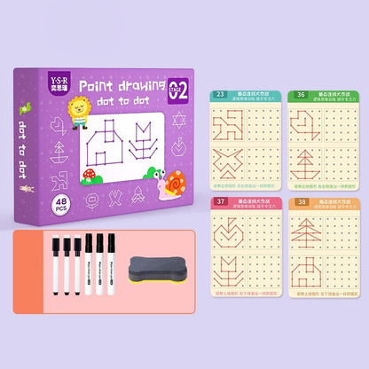 Preschool education alphabet toy, children's reusable writing practice book