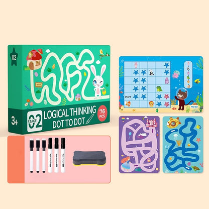 Children's writing practice book, helps develop fine motor skills and letter recognition