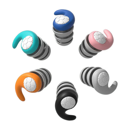 Children's silicone earplugs for swimming, waterproof and reusable for kids ear protection