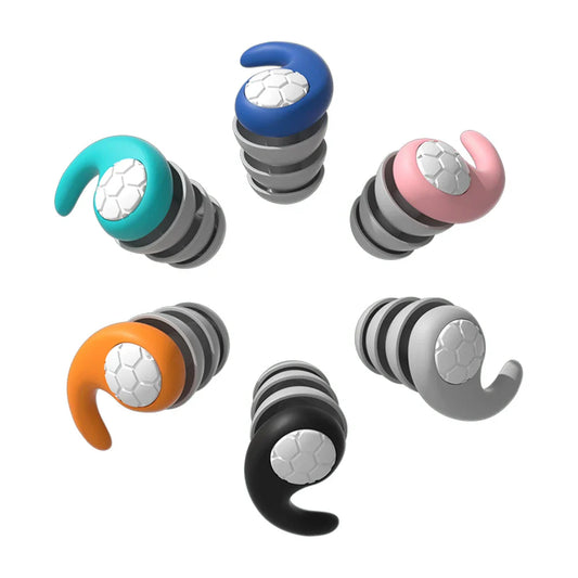 Childrens silicone earplugs for swimming, waterproof and reusable for kids ear protection