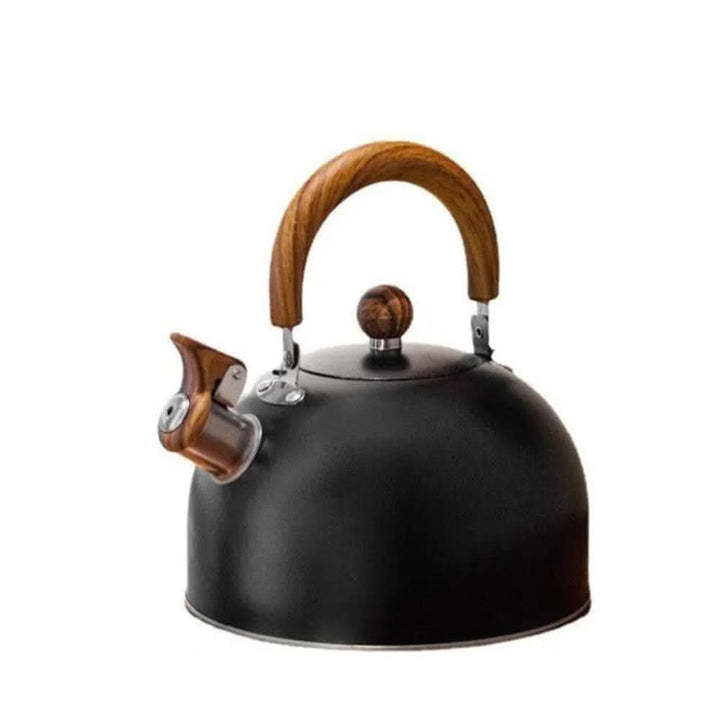 Functional 3-quart stovetop whistling tea kettle in stainless steel, perfect for modern home kitchens.
