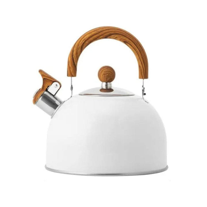 Classic design 3-quart whistling kettle, a reliable and durable home essential for tea and coffee lovers.
