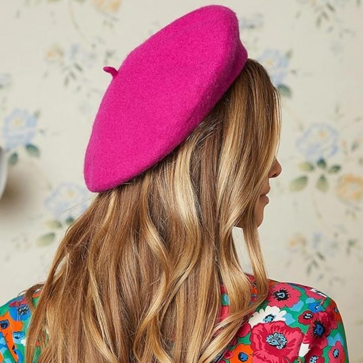 Brown women's French beret, a timeless and versatile classic fashion accessory.