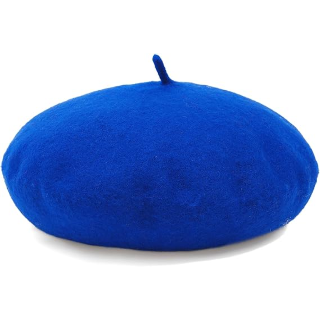 Beige women's classic French beret, a versatile fashion accessory for any outfit.