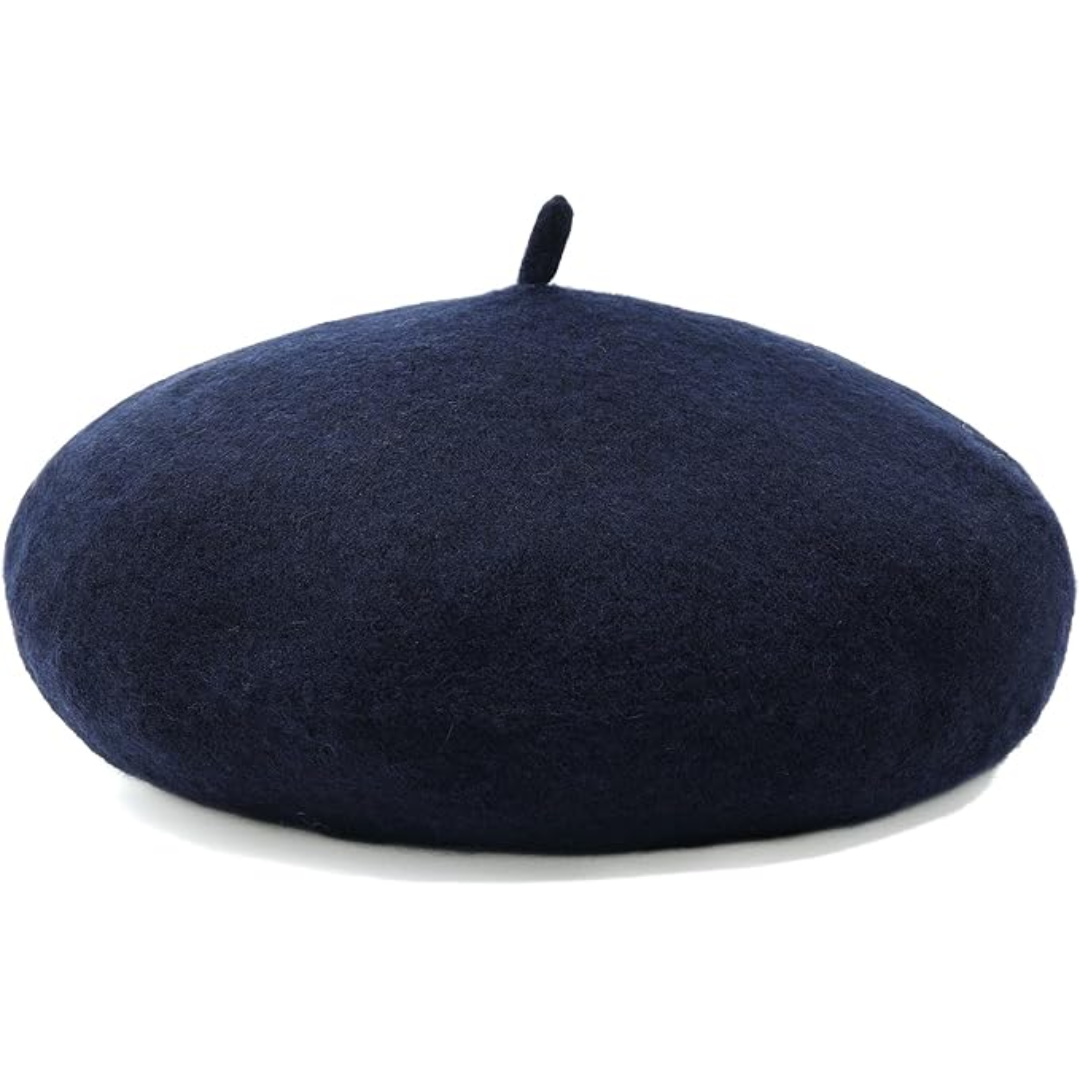 Purple women's French beret, a unique and stylish classic accessory for ladies.