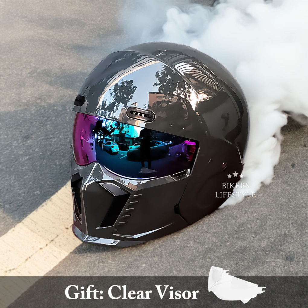 Men's & women's classic full face motorcycle helmet. DOT ECE certified for ultimate biker safety.