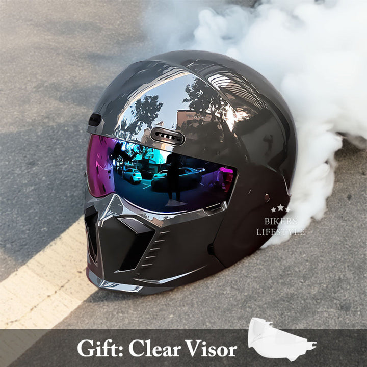 Men's & women's classic full face motorcycle helmet. DOT ECE certified for ultimate biker safety.