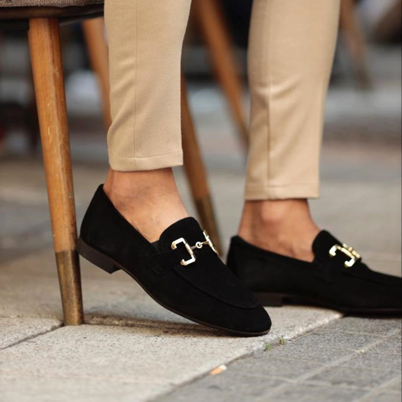 Men's formal horsebit slip-on loafers. Polished design for ultimate comfort & a sleek look in smart casual settings.