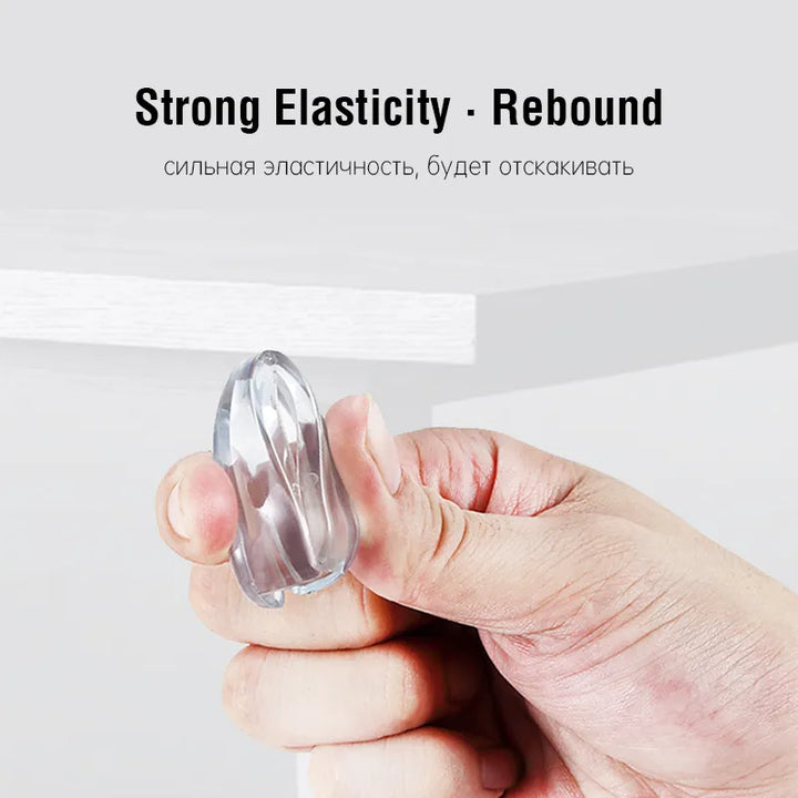 Baby safety silicone corner protectors, impact absorbing, for home child proofing