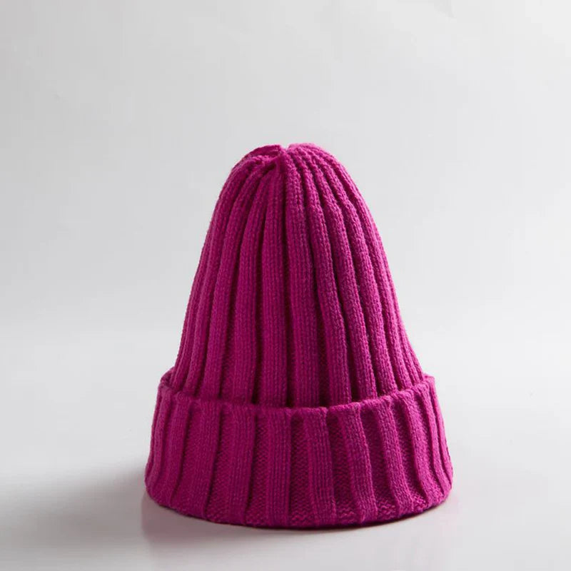 Soft baby hat: a cozy, knitted unisex baby crochet winter beanie in rich burgundy.