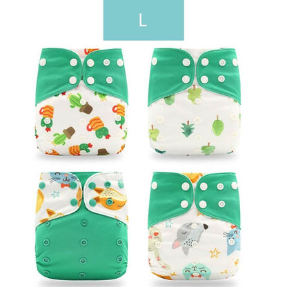 Infant's legs adorned with a clean, comfortable reusable cloth diaper, showing freedom of movement, baby comfort.