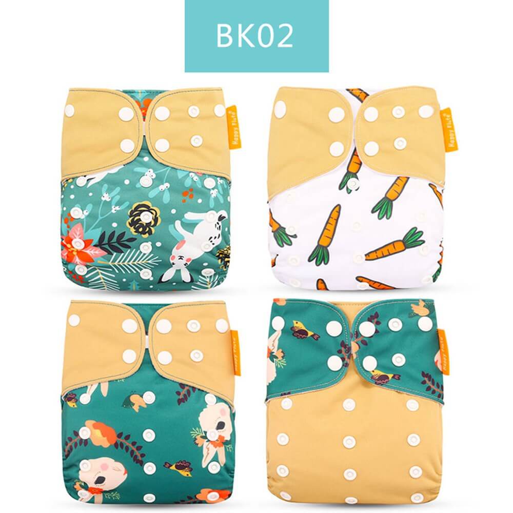 Detailed shot of the snap system on a cloth diaper, illustrating its adjustability for growing babies, leak-proof.