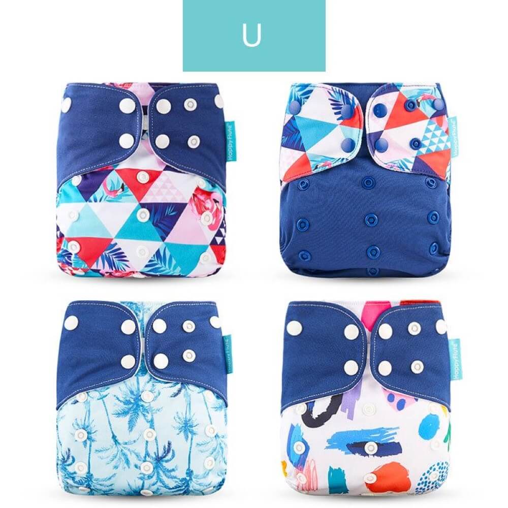 Collection of organic cotton inserts for eco-friendly washable cloth diapers, essential for absorbency.