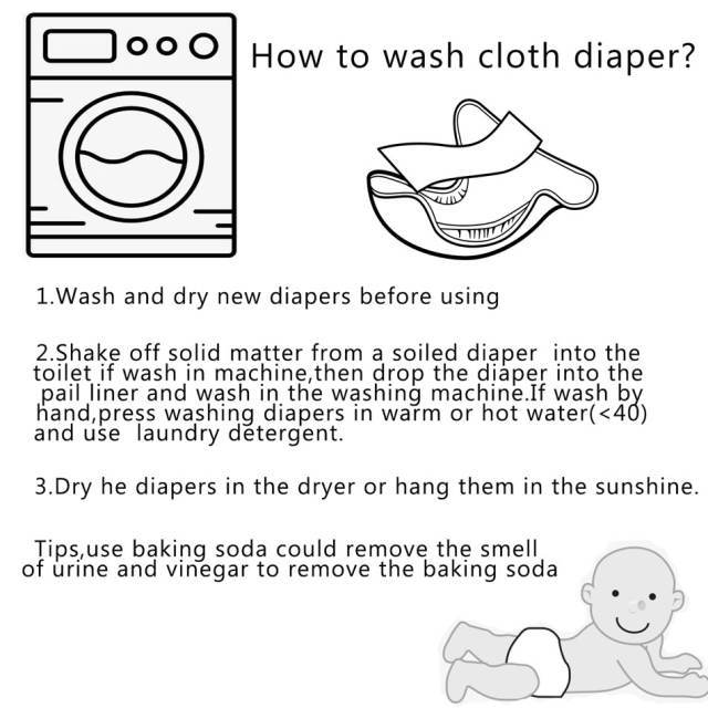 Hand holding a soft, absorbent eco-friendly cloth diaper, demonstrating its high-quality material for baby comfort.
