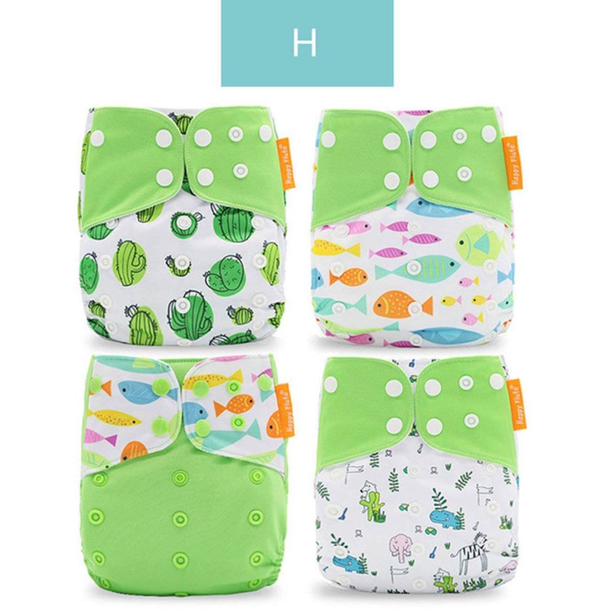 Washable cloth diaper drying on a line outdoors, emphasizing its eco-friendly aspect and quick-drying material.