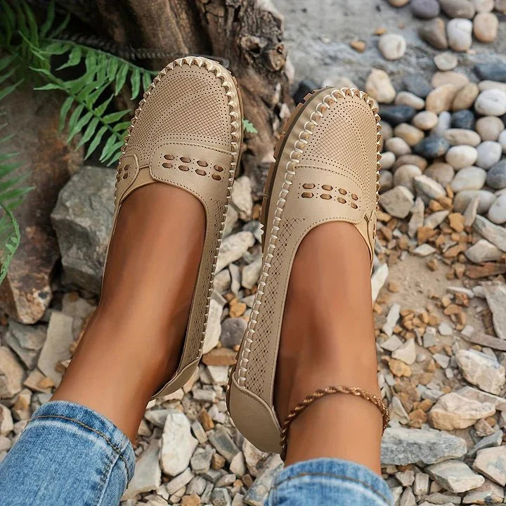 Comfortable women's orthopedic loafers, ideal for everyday wear, casual outings & workplace comfort.