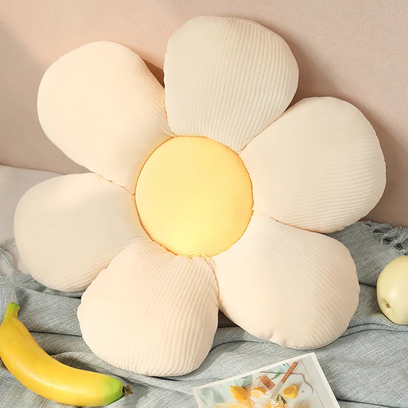 Cozy sunflower plush pillow, bringing warmth and cheer to your home decor.