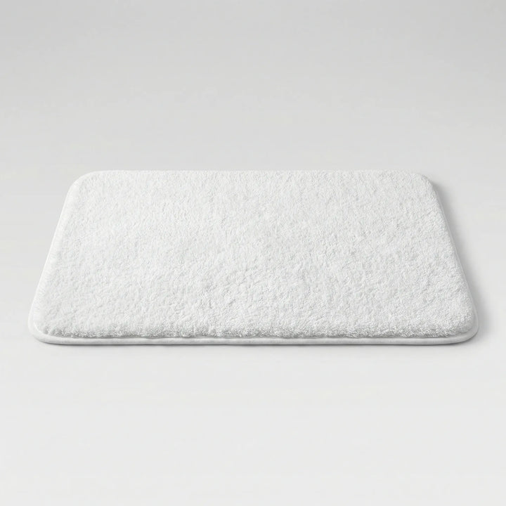 Flowique Statement Area Rug, extra thick and soft bath mat with elegant wave design, perfect home decor.
