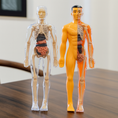 Colorful 3D human anatomy puzzle for kids to learn body parts, educational STEM toy kit