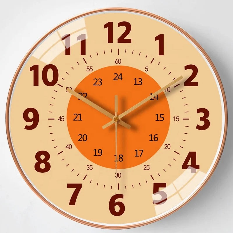 Children's educational clock, vibrant colors, teaching product for little ones to learn time