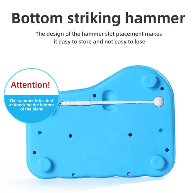Durable children's instrument: a dual-function xylophone and piano for endless fun