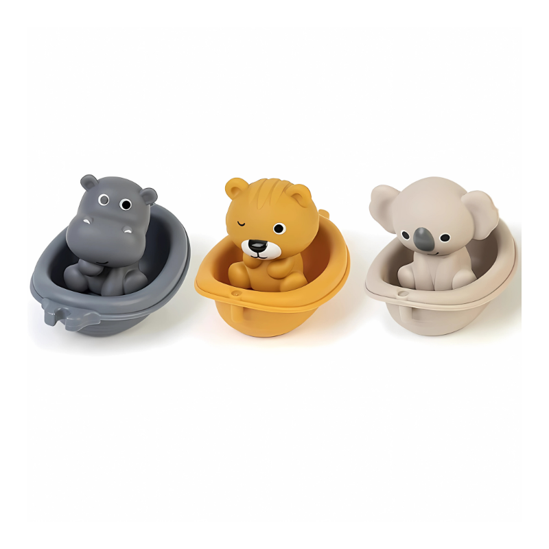 Engaging floating animal bath toys, designed for sensory play and water fun for babies & toddlers.