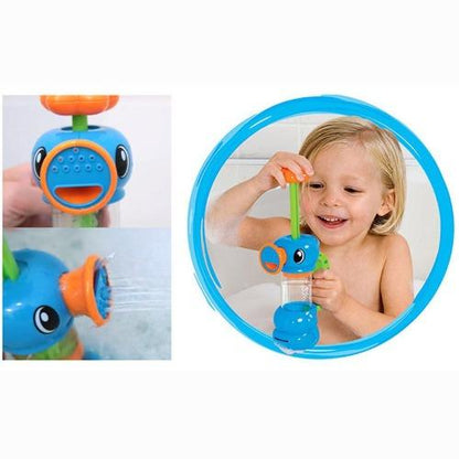 Arrangement of different animal bath toys, like a fish, star, and octopus, suitable for kids' bath time fun.