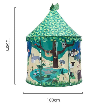 Magical children's play tent castle, a foldable speelgoed & spellen offering endless indoor fun.