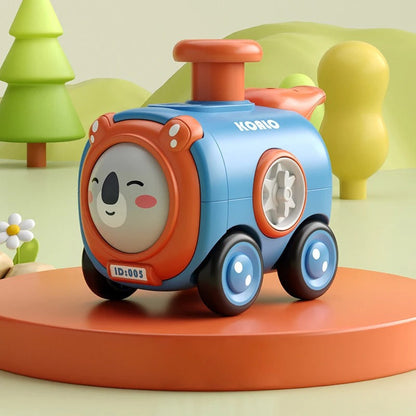 Children's gift: Whistling animal toy train, an interactive and durable educational toy
