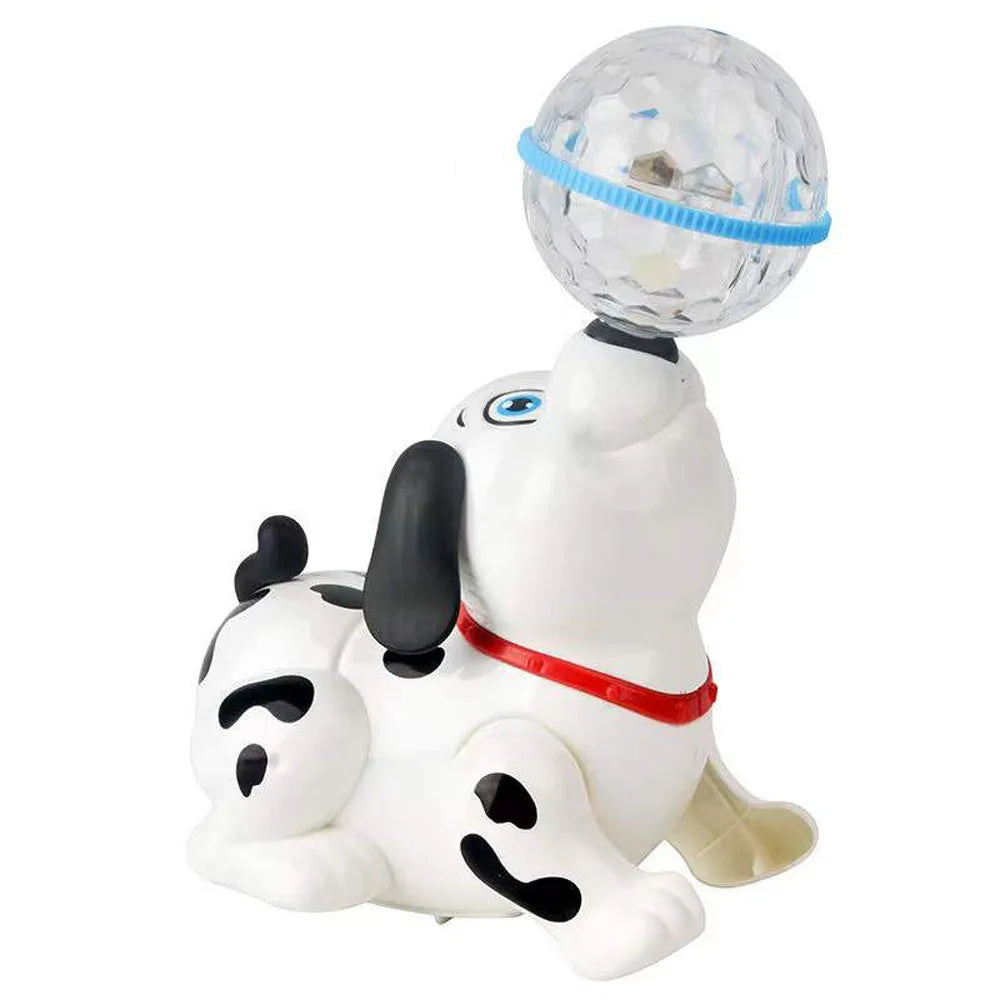 Colorful interactive dancing pet toy for kids, aiding sensory play and motor skill development.