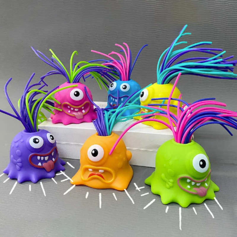 Colorful interactive monster toy, a fun fidget toy for stress relief for all ages.