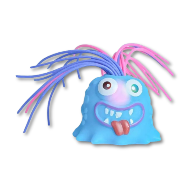 Close-up of a unique interactive monster toy, an ideal novelty gift for kids.