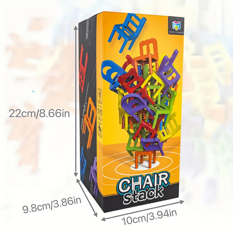 Detailed view of the interlocking design of the interactive stacking chairs, an engaging children's puzzle toy.