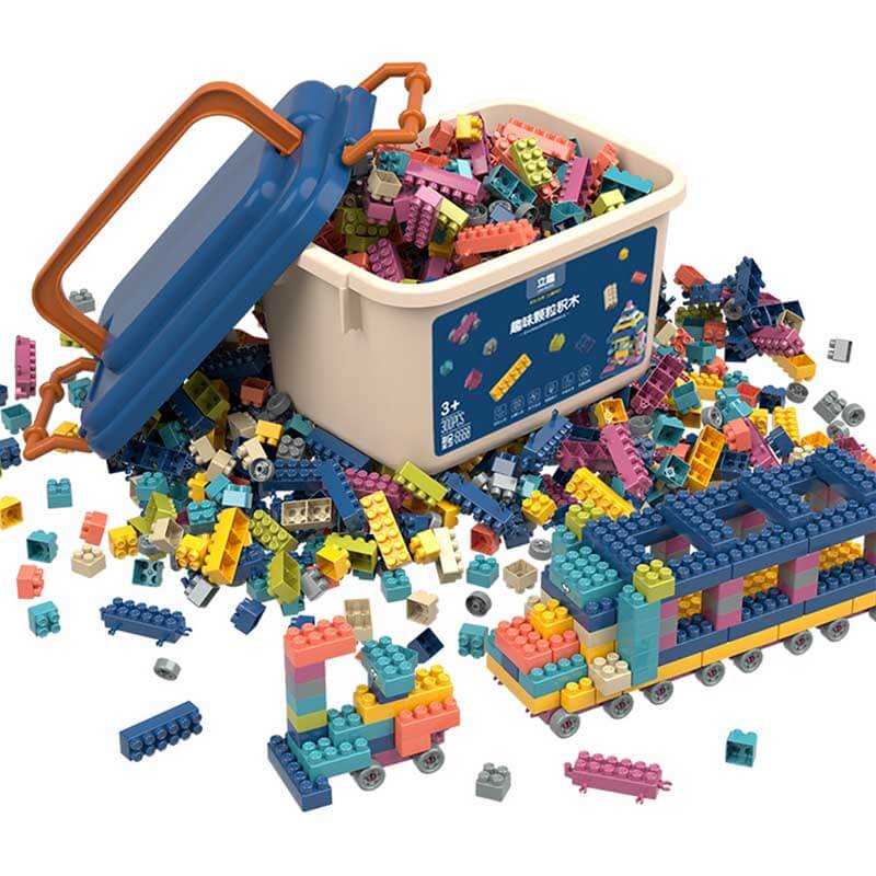 Assortment of durable interlocking building blocks, perfect kids' creative gift