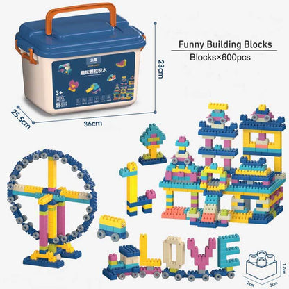 Educational building blocks for children, enhancing fine motor skills & creativity