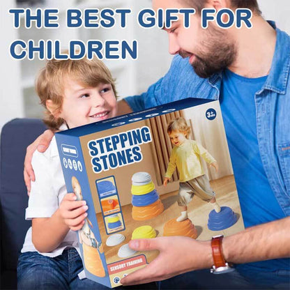 Brightly colored Kids' Balance Stepping Stones, perfect for developing motor skills