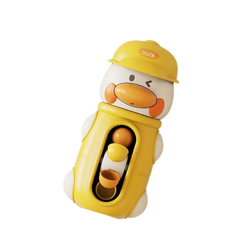 Close-up of the suction cups on Kids' Educational Spinning Bath Toy, showing secure bath attachment.