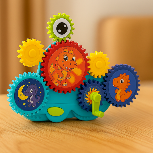 Colorful Kids Magnetic Gear Building Toy Set for creative STEM play & motor skills development