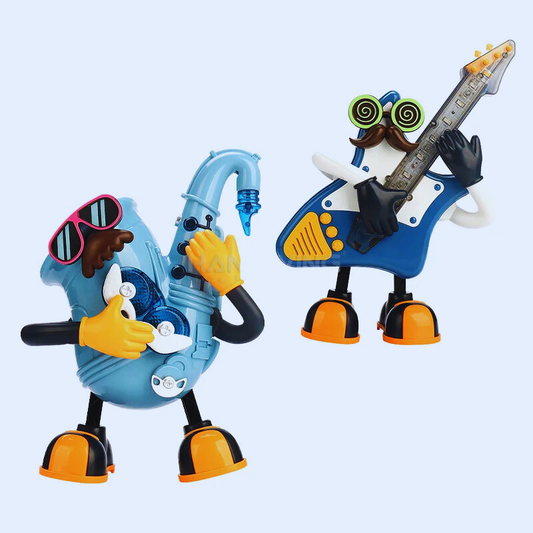 Colorful kids' musical dancing robot toy, interactive and educational for toddlers.