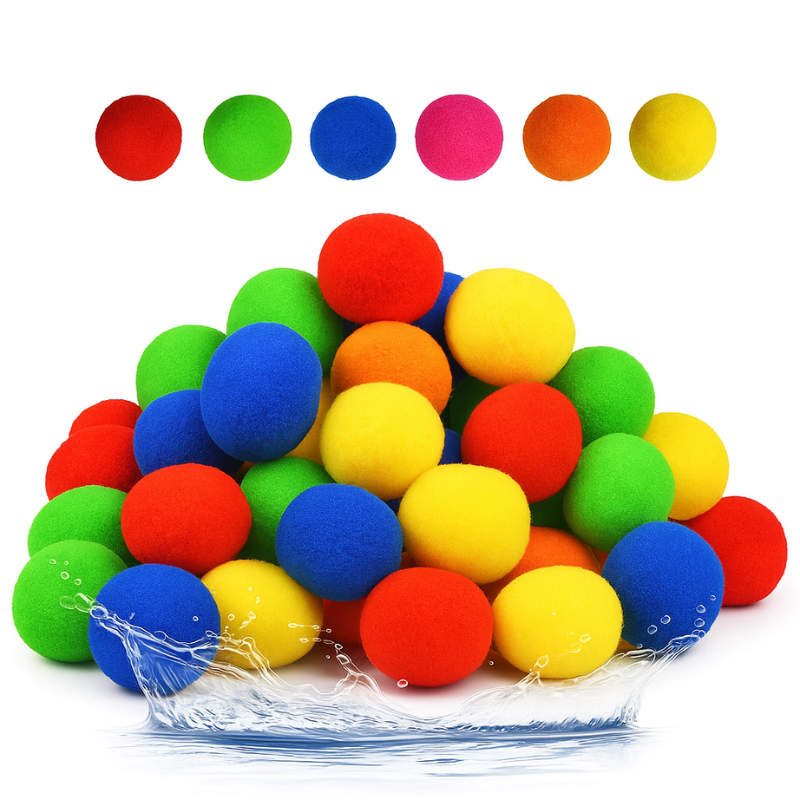 Eco-friendly soft water splash balls for children, ideal for pool and beach outdoor summer play